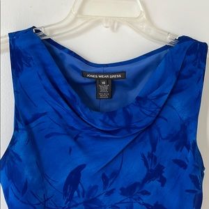 Lovely blue floral print Jones Wear Dress